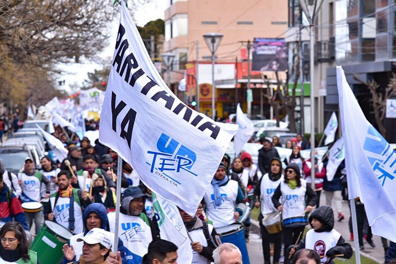 Docentes rionegrinos pidieron la reapertura de la paritaria