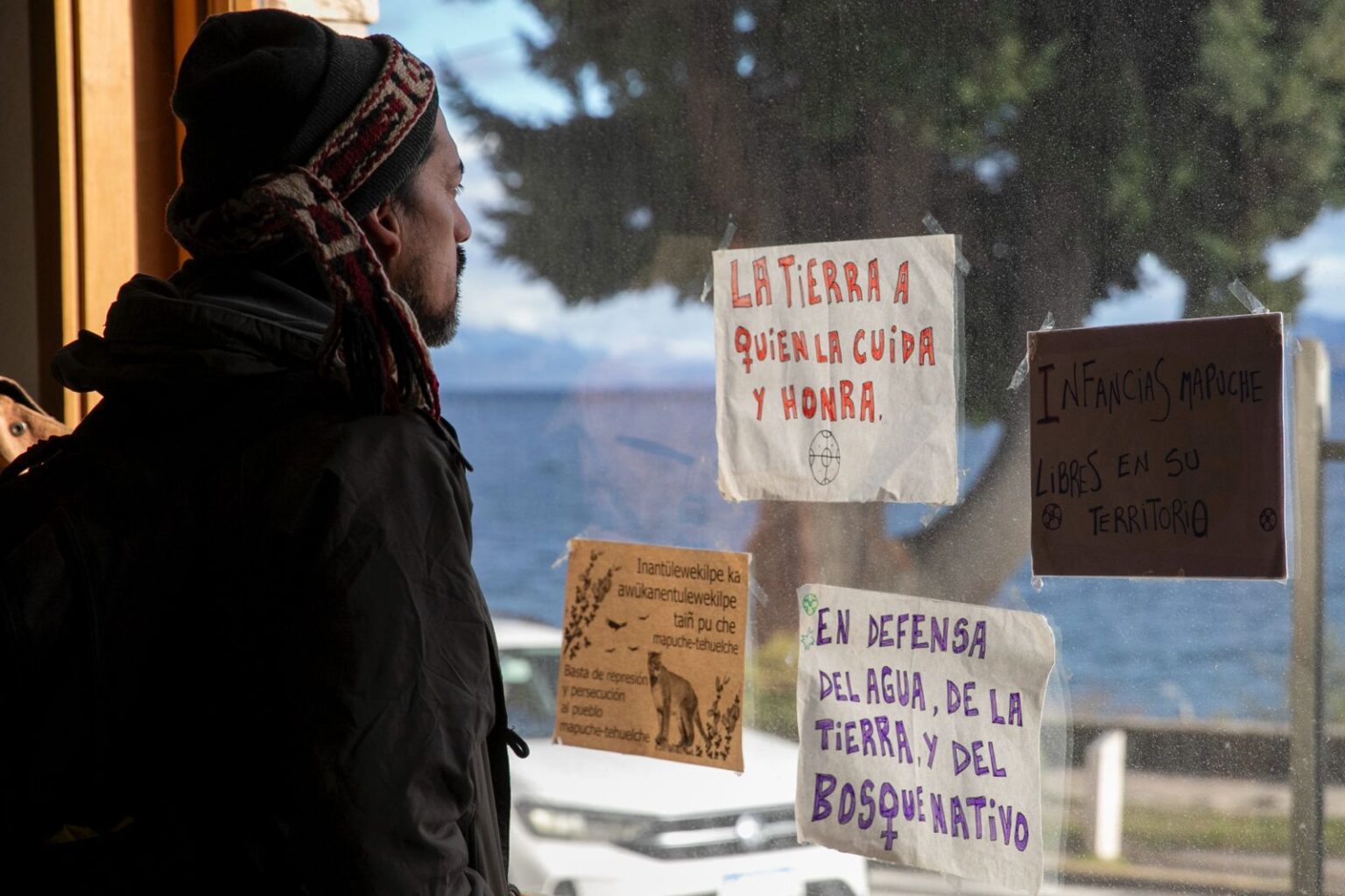 Declararon culpables por usurpación a tres miembros de la Lof Quemquemtreu Foto: Eugenia Neme.