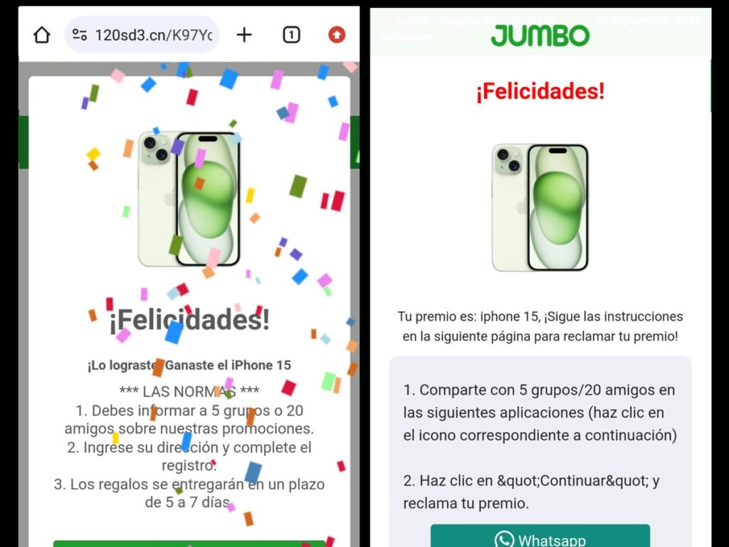 Advierten por una nueva estafa que circula por Whatsapp